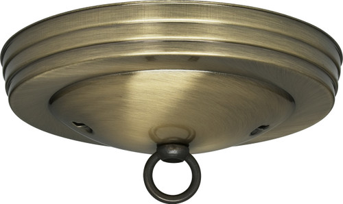 Satco | 90-063 | Standard Canopy Kit Antique Brass Finish 5" D 7/16" Ce
