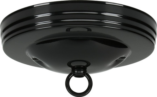 Satco | 90-065 | Standard Canopy Kit Black Finish 5" D 7/16" Center Hol