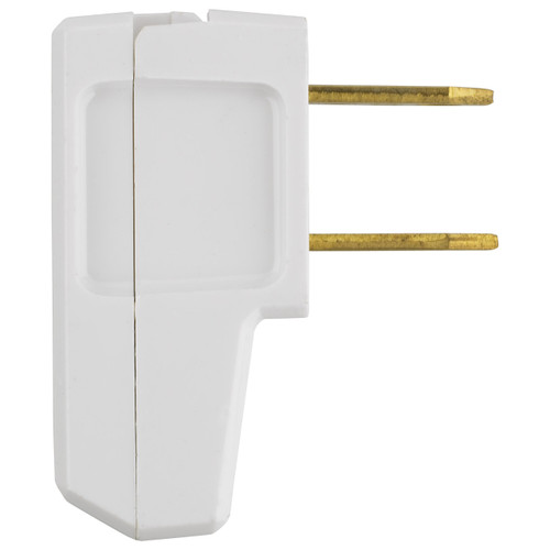 Satco | 90-1083 | Quick Connect Flat Plug White 15A 125V