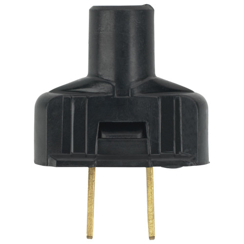 Satco | 90-1116 | Attachment Plug with Terminal Screws Black Finish 15A 125V
