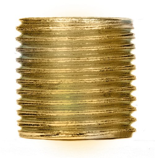 Satco | 90-1184 | 1/8 IP Solid Brass Nipple Unfinished 3/4" Length