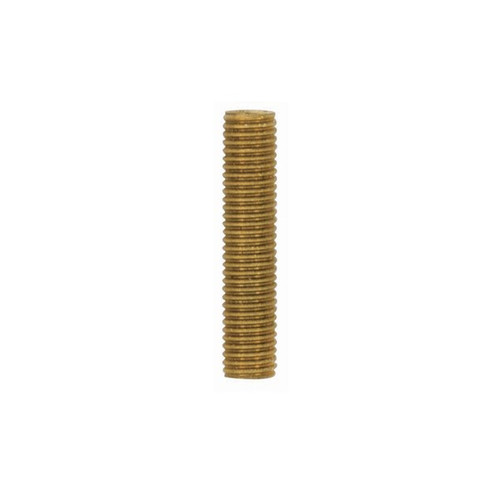 Satco | 90-1188 | 1/8 IP Solid Brass Nipple Unfinished 1-1/2" Length 3/8" Wide