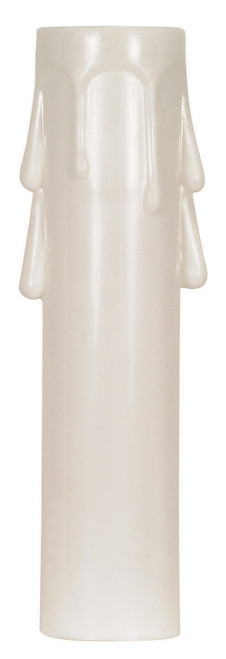 Satco | 90-1260 | Plastic Drip Candle Cover White Plastic Drip 13/16" Inside Di