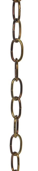 Satco | 79-464 | 8 Ga. Chain Antique Brass Finish 1 yd. Len 11/2 in. Link Len