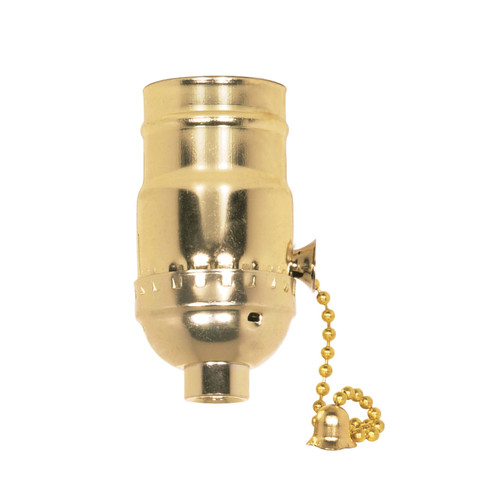 Satco | 80-1006 | On-Off Pull Chain Socket 1/8 IPS Aluminum 660W 250V 500 Maste