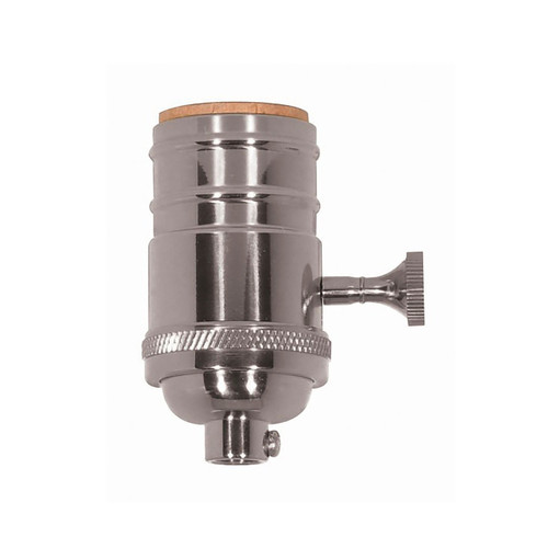 Satco | 80-1047 | 3 Way 2 Circuit Turn Knob Socket w/Removable Knob