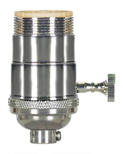 Satco | 80-1049 | 3 Way 2 Circuit Turn Knob Socket w/Removable Knob
