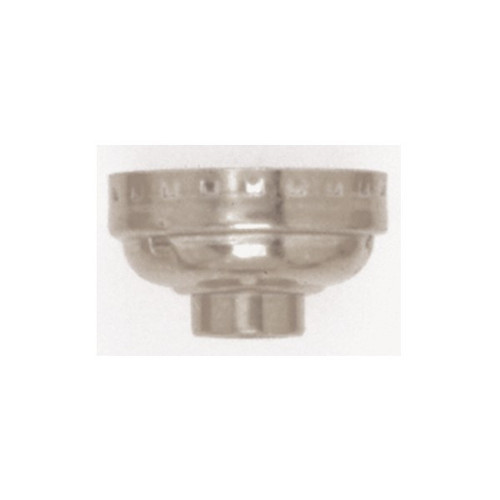 Satco | 80-1215 | Aluminum Cap with Paper Liner 1/8 IP Less Set Screw Nickel