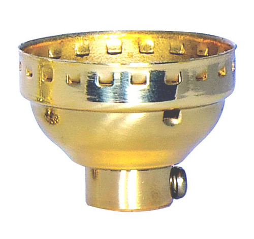 Satco | 80-1287 | 3 Piece Brass Cap Polished Brass 1/8 IP