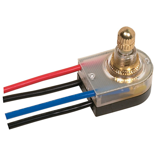 Satco | 80-1359 | On-Off Lighted Rotary Switch 3/8" Bushing 6A-125V 3A-250V