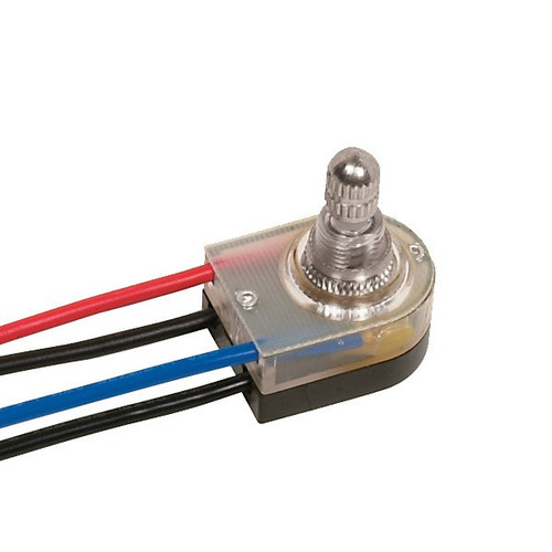 Satco | 80-1360 | On-Off Lighted Rotary Switch 3/8" Bushing 6A-125V 3A-250V 6"