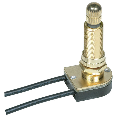 Satco | 80-1363 | On-Off Metal Rotary Switch 1-1/8" Bushing 6A-125V 3A-250V 6"