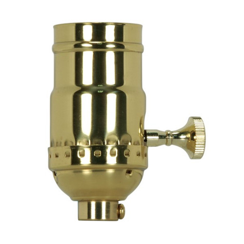 Satco | 80-1428 | 3 Terminal 2 Circuit Turn Knob Socket