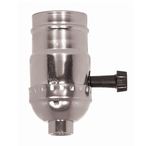 Satco | 80-1453 | 3-Way Turn Knob Socket Aluminum 250W