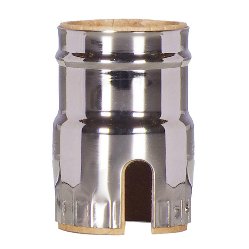 Satco | 80-1468 | 3 Piece Brass Shell Push Thru Polished Nickel