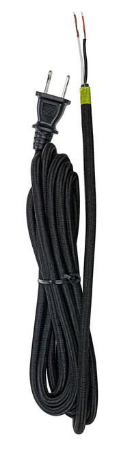 Satco | 80-2466 | 12 Ft Rayon Cord Set Black Finish