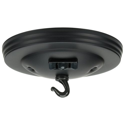 Satco | 90-040 | Canopy Kit with Convenience Outlet Black