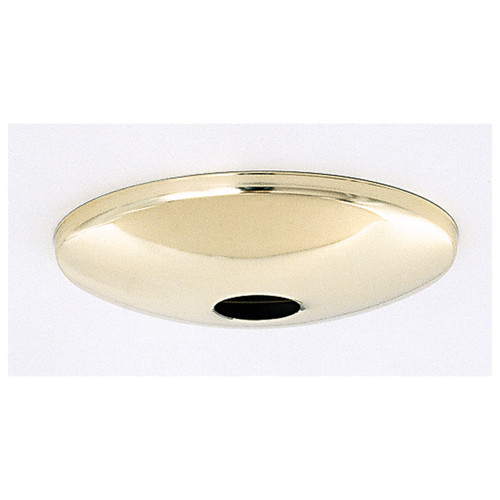 Satco | 90-048 | Plain Shallow Fixture Brass Finish 5in. D
