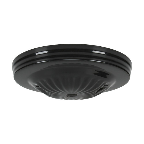Satco | 90-1677 | Ribbed Canopy Black Finish 5" D