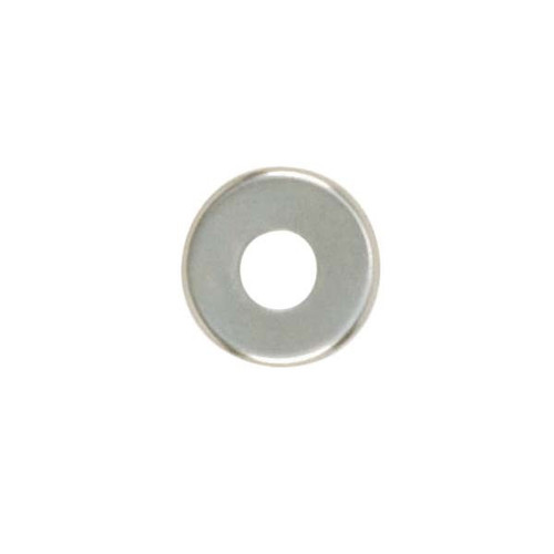 Satco | 90-1790 | Steel Check Ring Curled Edge 1/8 IP Slip Nickel Plated 2"