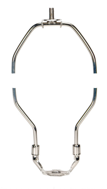 Satco | 90-2011 | Heavy Duty Harp Polished Nickel Finish 11-1/2" Height