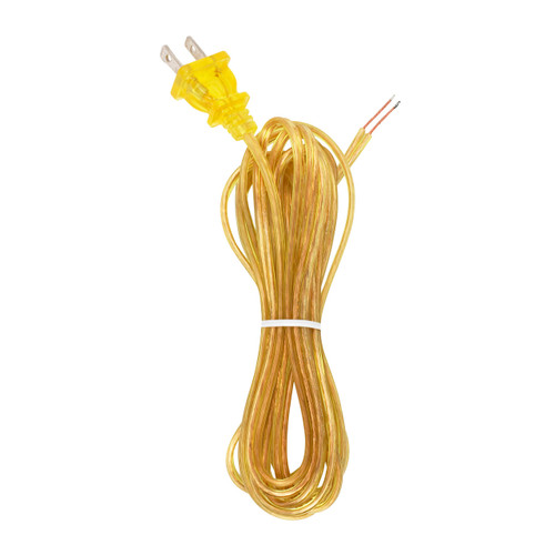 Satco | 90-2036 | 18/2 SPT-1-105C Cord Sets Molded Plug Tinned Tips 3/4" St