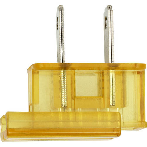 Satco | 90-2040 | Slide Plug Polarized 18/2-SPT-2 8A-125V Gold Finish