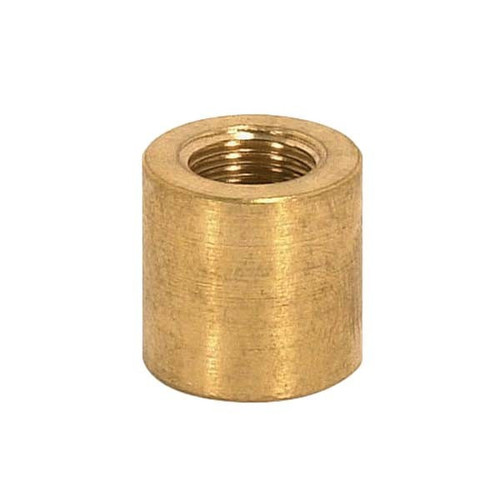 Satco | 90-2156 | Brass Coupling Unfinished 5/8" Long 5/8" D 1/4 IP