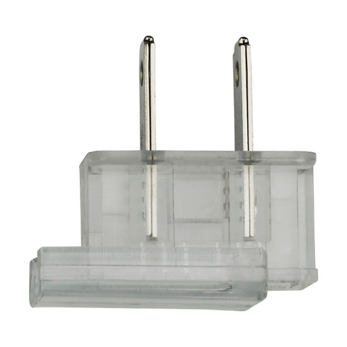Satco | 90-2244 | Slide Plug Polarized 18/2 SPT-2 8A-125V Silver