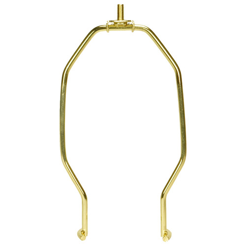 Satco | 90-2254 | Heavy Duty Harp Polished Brass 10" Height 1/4-27 Thread