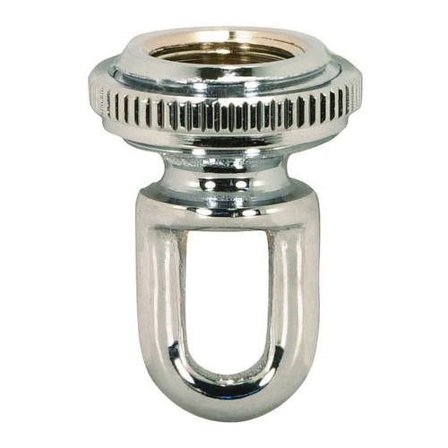 Satco | 90-2302 | 3/8 IP Cast Brass Screw Collar Loop Polished Chrome