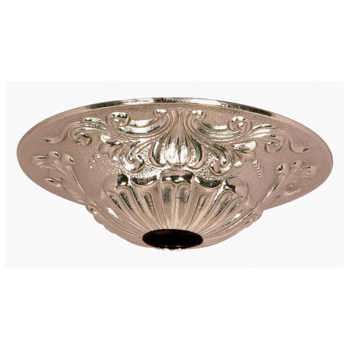 Satco | 90-2384 | Cast Brass Canopy Nickel 5-1/2" D 1-1/16" Hole