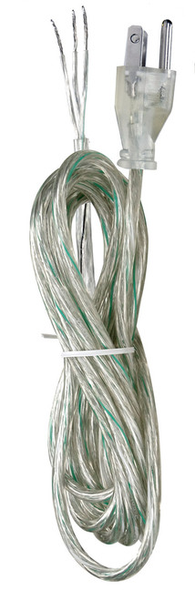 Satco | 90-2406 | 12 Cord Set Clear Silver Finish
