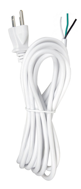 Satco | 90-2415 | 15 18/3 SVT Cord Set White Finish 50 Carton
