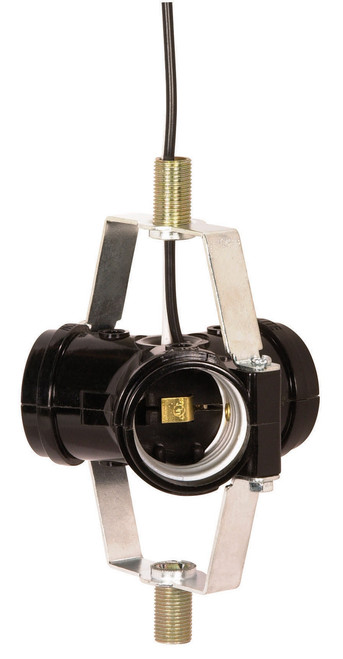 Satco | 90-463 | Phenolic 3-Light Cluster Socket 1-3/4" 1/8 IP Threaded Top Br