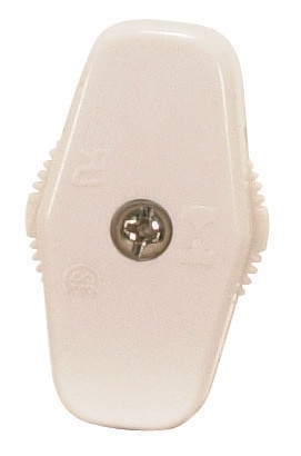 Satco | 90-500 | On-Off Cord Switch 18/2 SPT-1 6A-125V White
