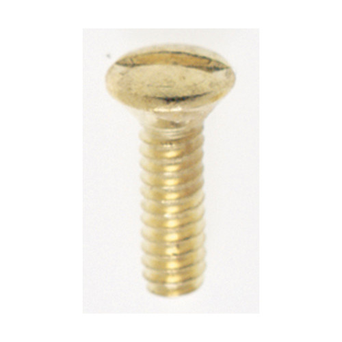 Satco | 90-538 | Steel Switchplate Screw 6/32 Brass Plated