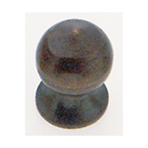 Satco | 90-651 | Brass Pear Knob 8/32 Antique Brass Finish