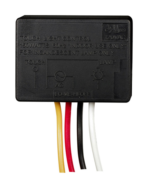 Satco | 90-2428 | Low-Med-Hi-Off Touch Switch Plastic Shell. Rated 150W-120V