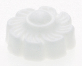Satco | 90-245 | Plastic Lock-Up Caps 1/8 IP White Finish with Pull Chain Hole