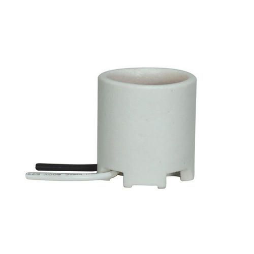 Satco | 90-2621 | Keyless Porcelain Socket Glazed 7/8" Center