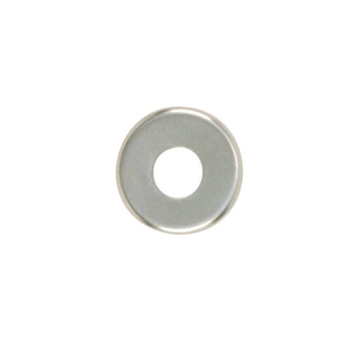 Satco | 90-361 | Steel Check Ring Curled Edge 1/8 IP Slip Nickel Plated 1" D