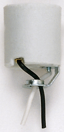Satco | 90-760 | Keyless Porcelain Socket with Hickey 10" Leads