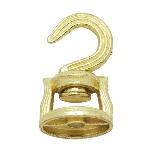 Satco | 90-815 | Die Cast Revolving Swivel Hooks Brass Plated Finish Kit Contains 1