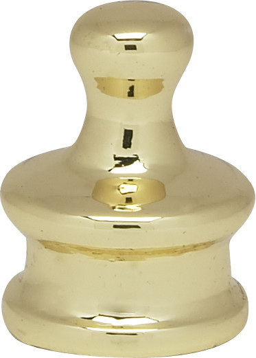 Satco | 90-959 | Small Pyramid Knob 3/4" Height 1/8 IP Polished Brass Finish