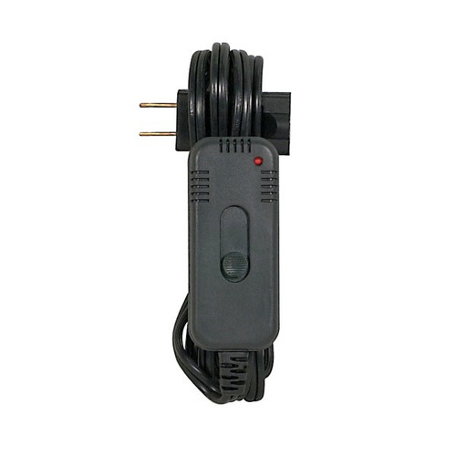 Satco | 93-5012 | Slide Table Top Lamp Dimmer 300W-120V 8ft SPT-2 Black