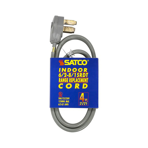 Satco | 93-5036 | 4ft 3 Wire Heavy Duty Range Cord