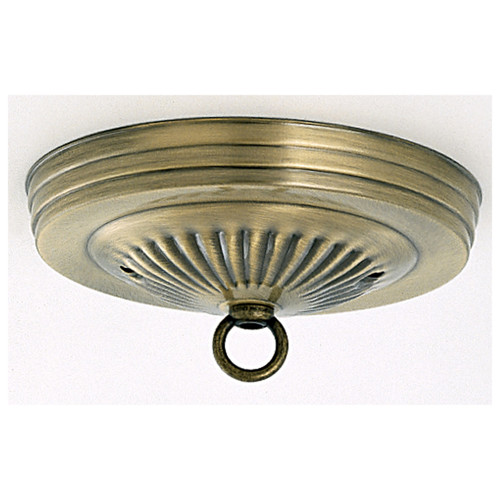 Satco | S70-053 | Ribbed Canopy Kit Antique Brass Finish