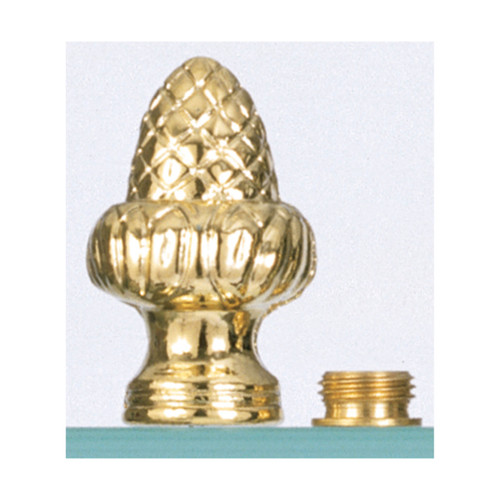 Satco | S70-133 | Brass Finial Acorn Knob