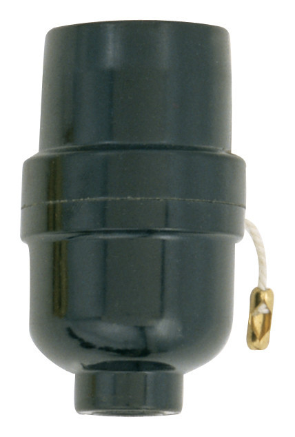 Satco | S70-433 | Bakelite Medium Base Pull Chain Socket